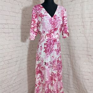 Abel The Label Pink Floral Dress
